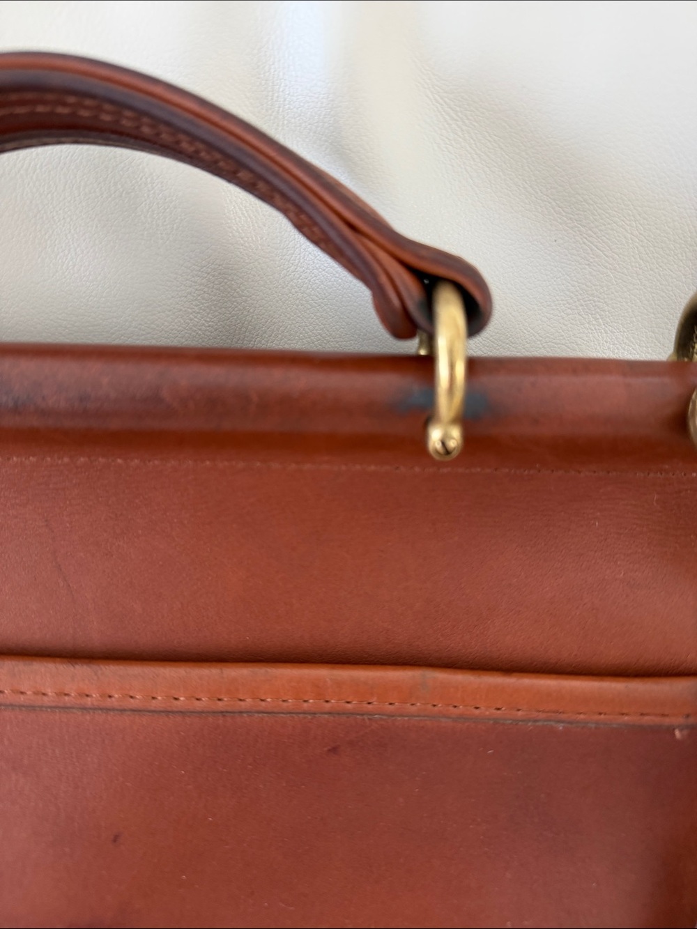 Coach vintage Willis Bag in British Tan from 1997, with dust bag. - Picture 8 of 15